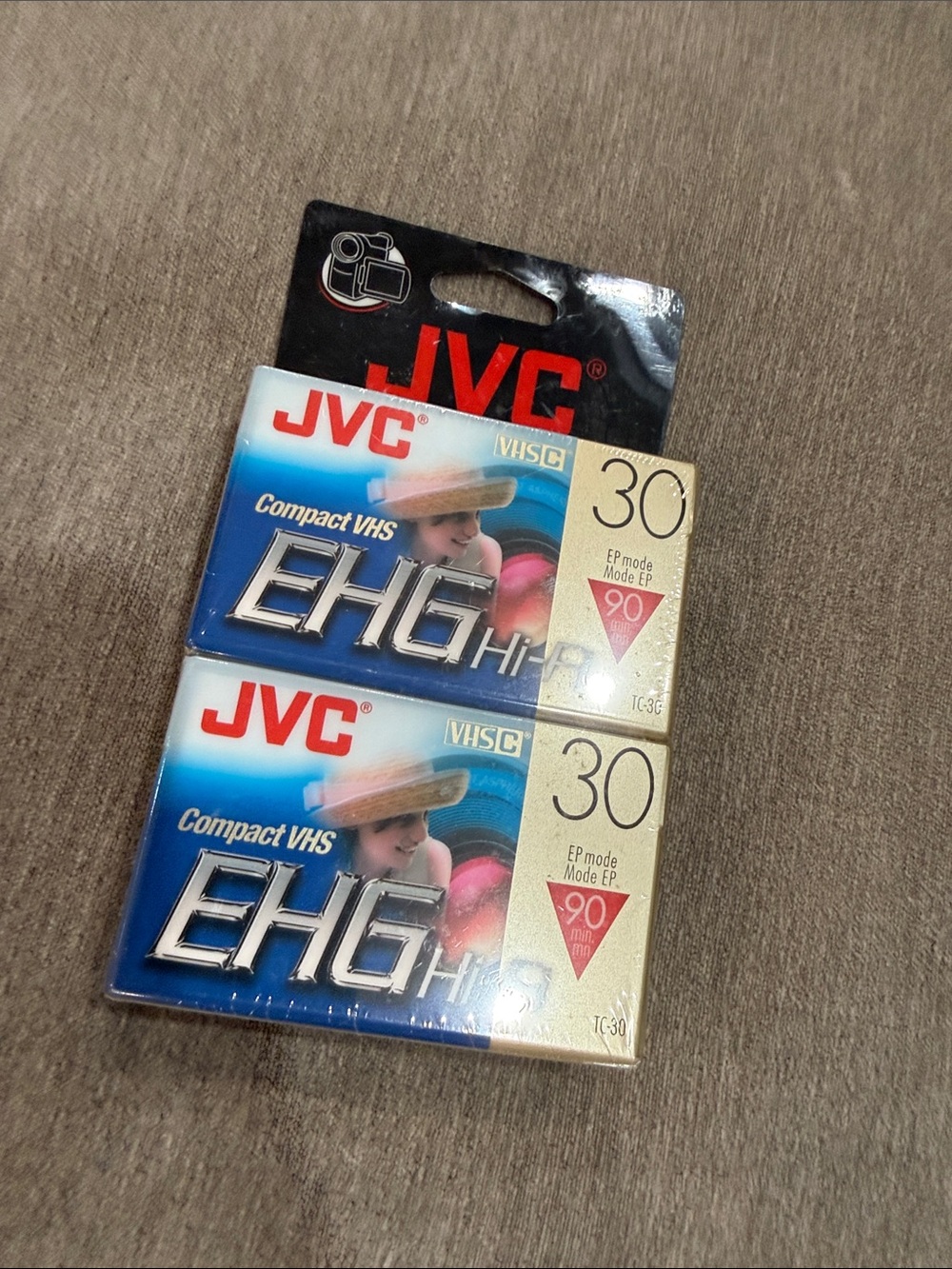 Compact VHS EHG Hi-Fi 30-Minute Cassette Pack